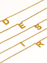 Gold Letter Necklace