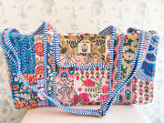 Wildflower Large Scalloped Quilted Duffle Bag 