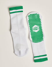 Kelly Green Grip Socks