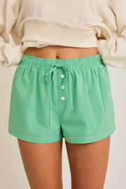 Green Checkmate Shorts