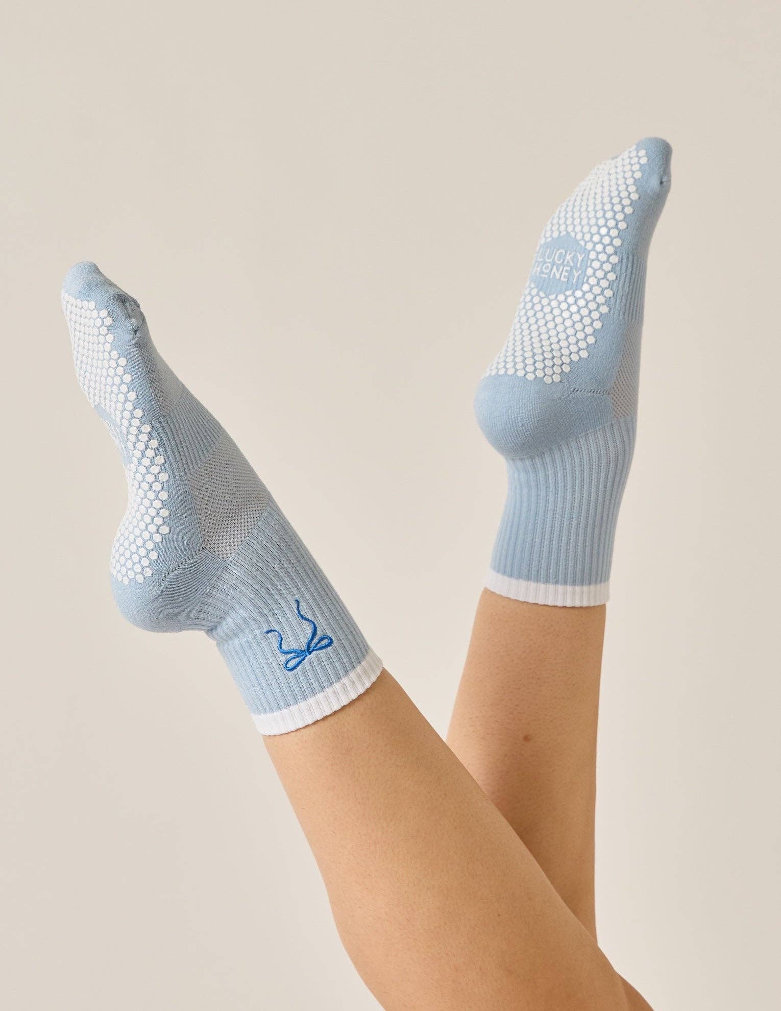 Feeling Blue Grip Socks