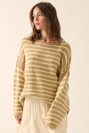 Honey Striped Oversized Sweater