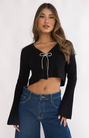 Afterdark Bow Cardigan