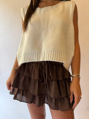 Ivory Bow Tie Sweater