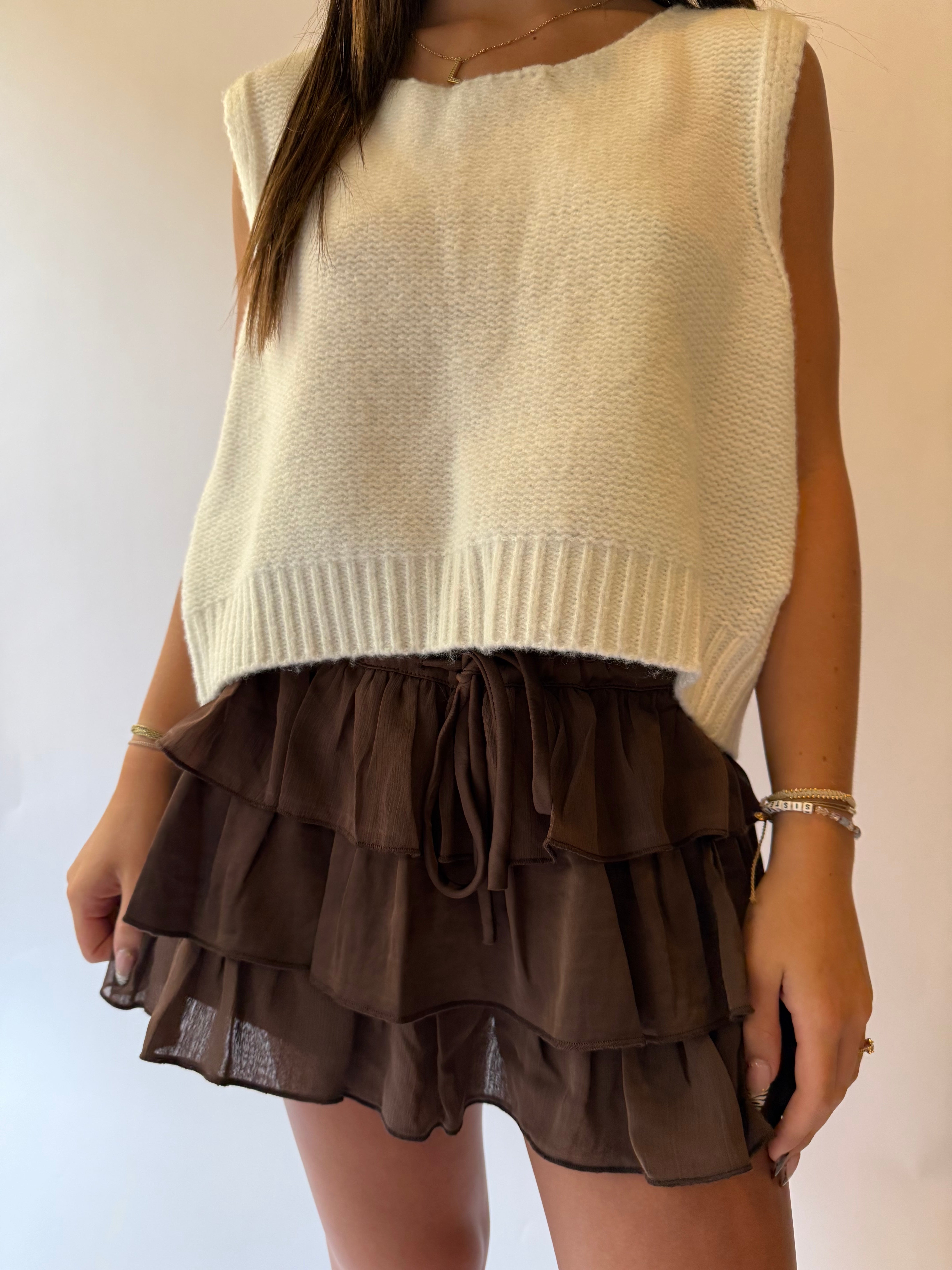 Ivory Bow Tie Sweater