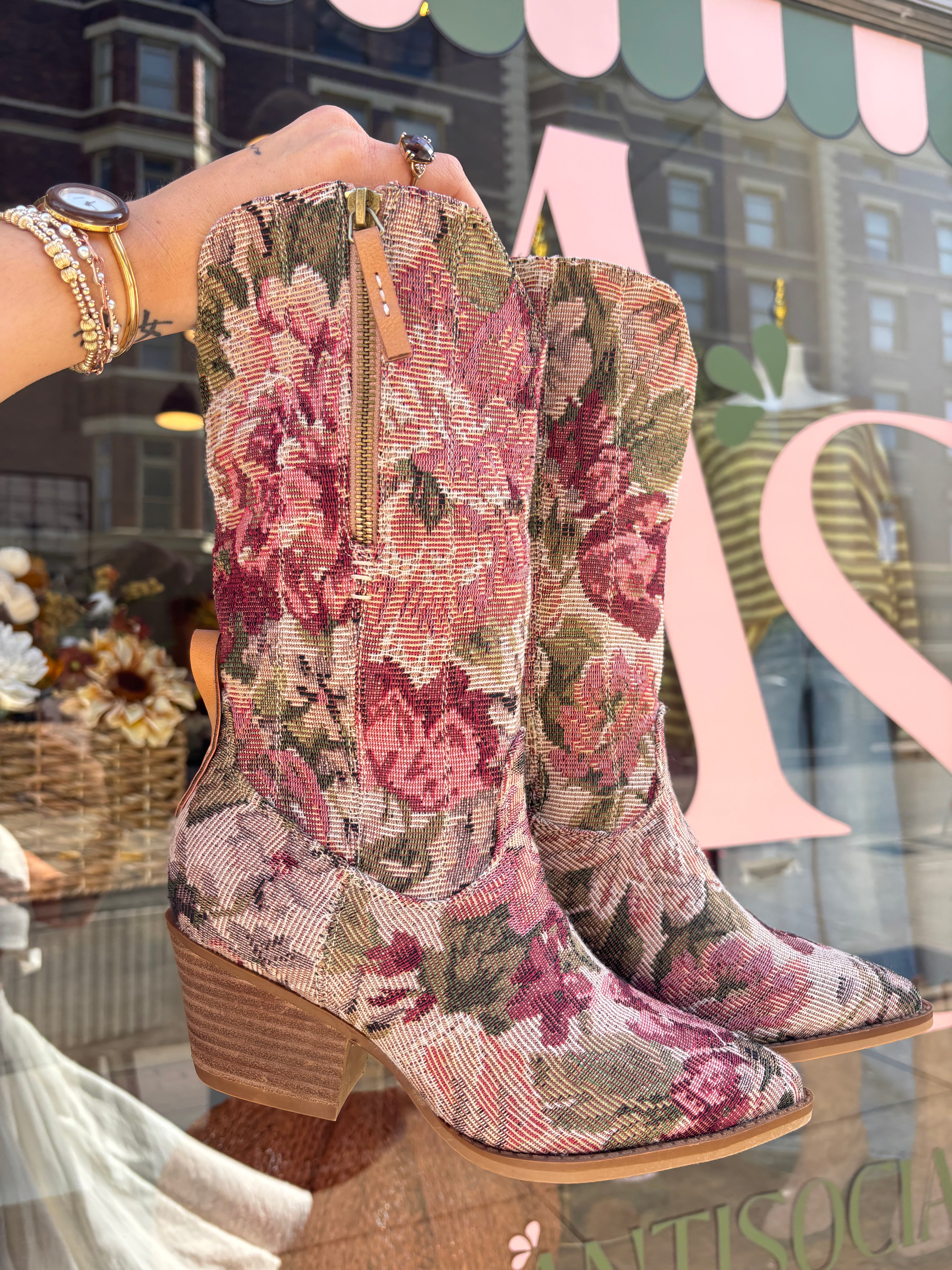 The Brilee | Mauve Tapestry Western Boot