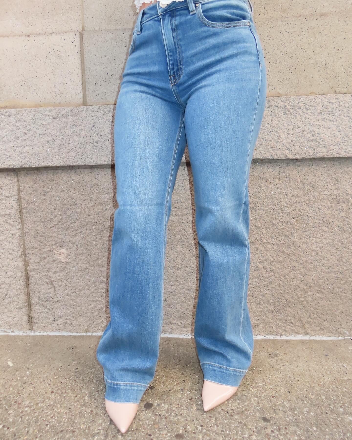 High Rise Straight Jeans