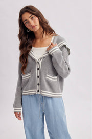 SAILOR COLLAR SWEATER CARDIGAN / WL26-13318