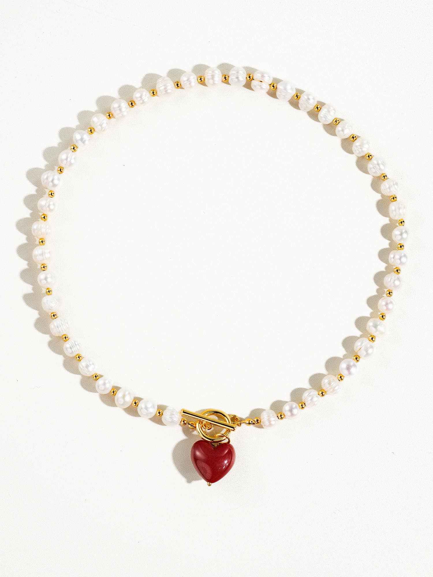 Wren Pearl Heart Necklace