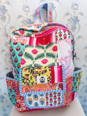 Wildflower Patch Scalloped Quilted Backpack