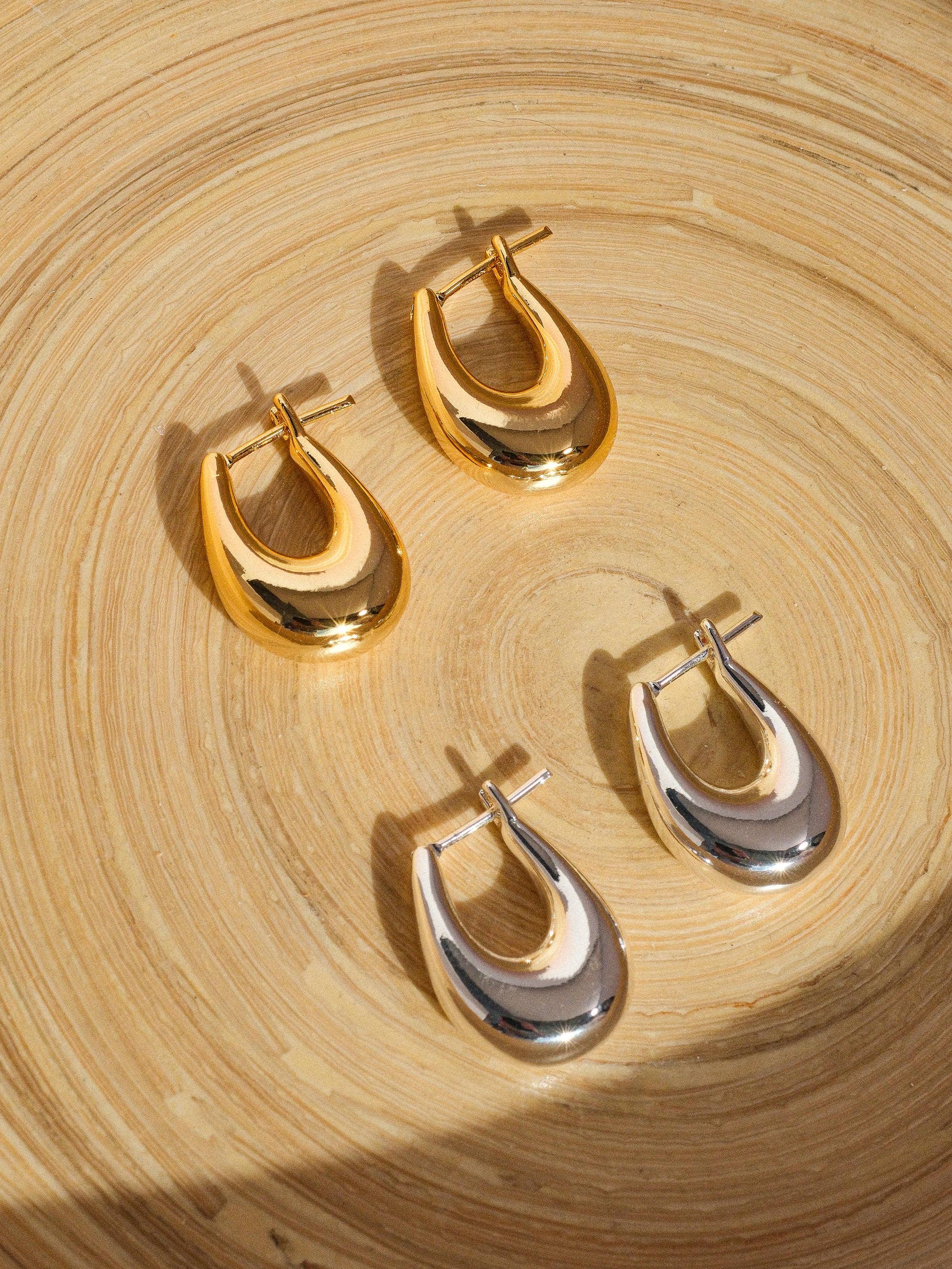 Classic Droplet Hoop Earring
