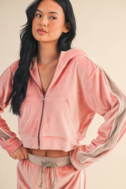 Velour Tracksuit Jacket