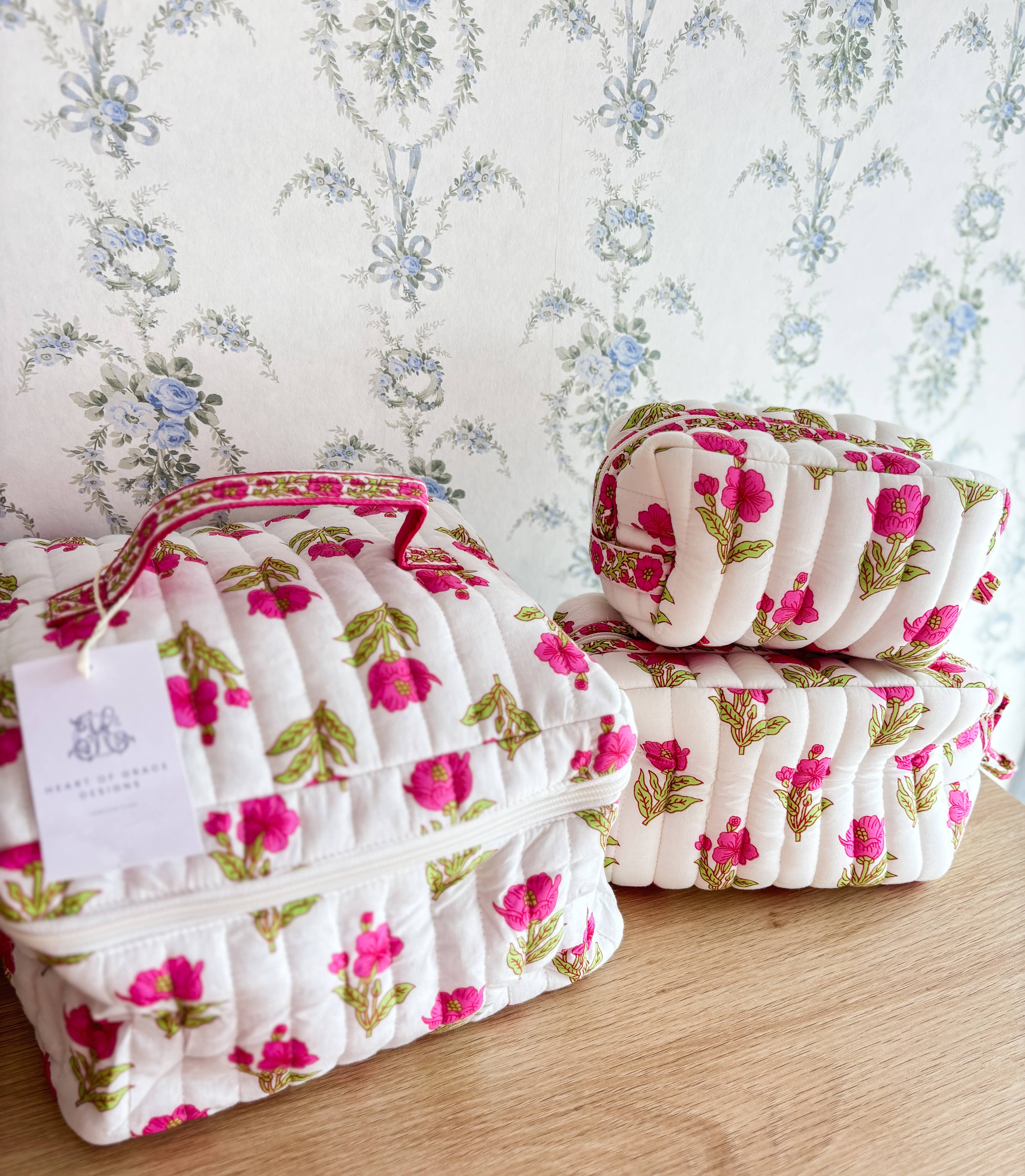 Magnolia Luxe | Quilted Cosmetic Bags