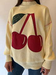 Cherry Patch Sweater Top