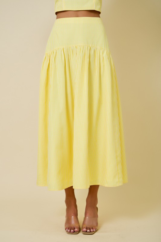 Gingham Maxi Skirt