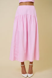 Striped Pink Maxi Skirt