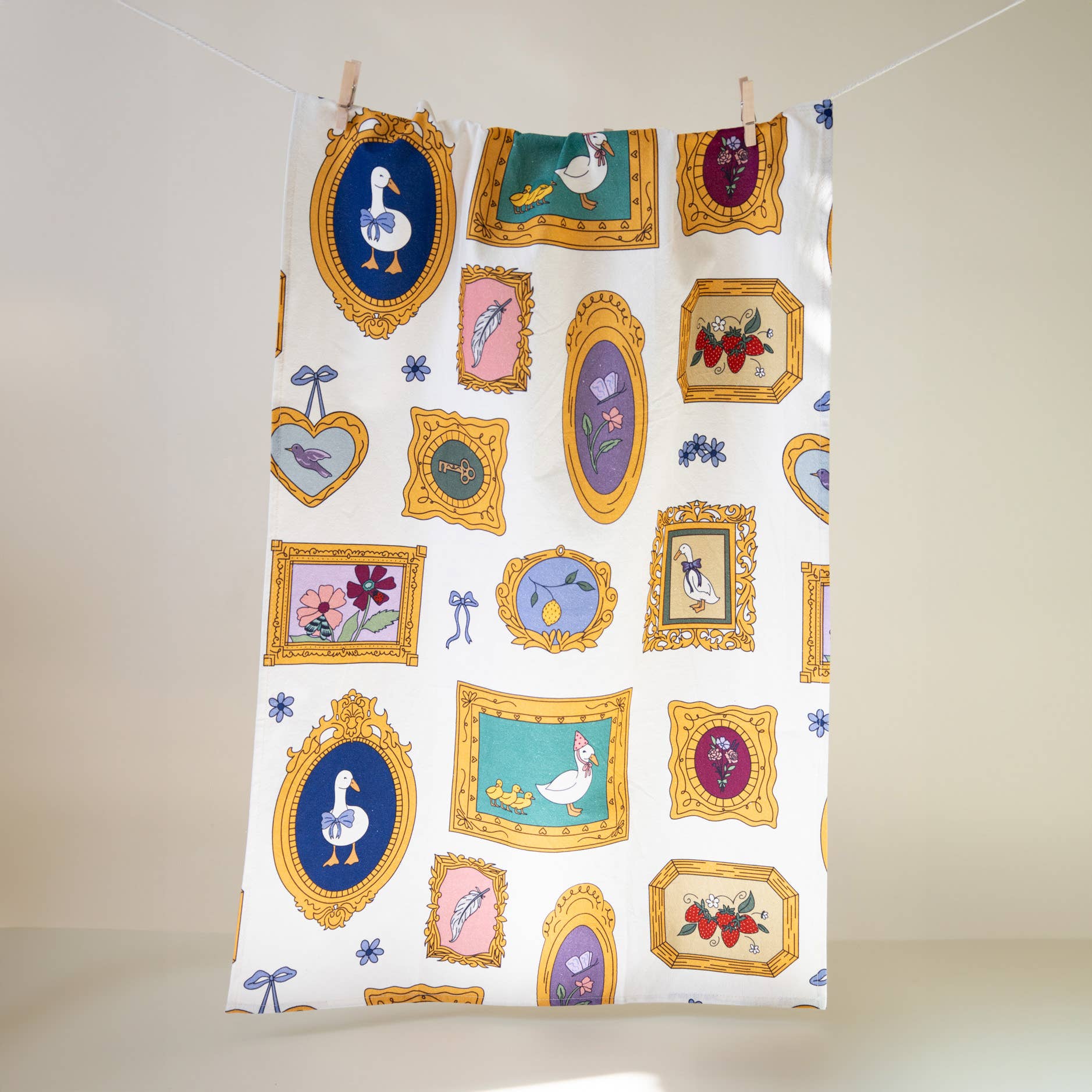 Lucky Duck Tea Towel | 100% cotton