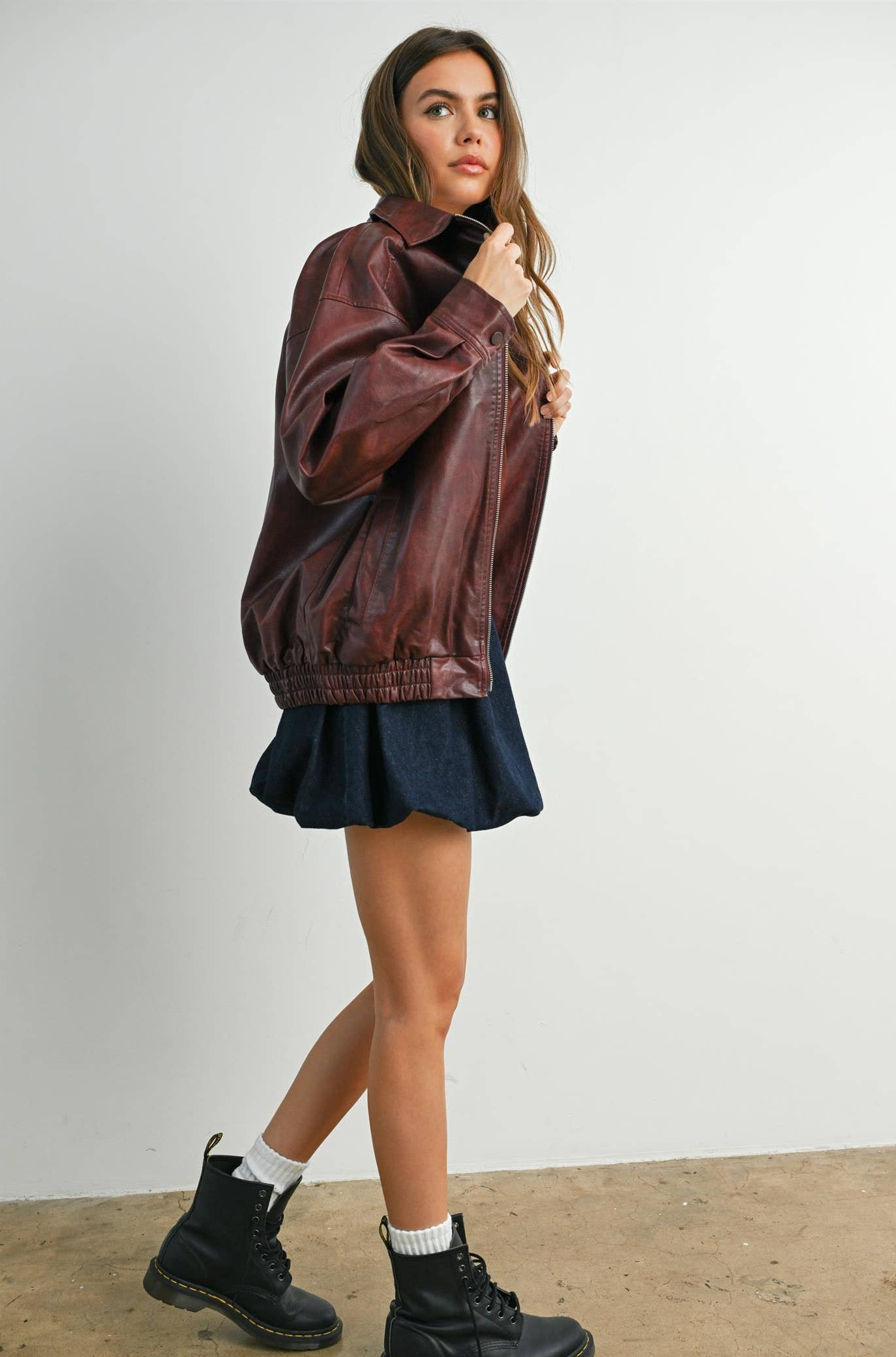 Scarlet Smoke Leather Jacket