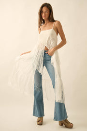 Flyaway Lace Maxi Top