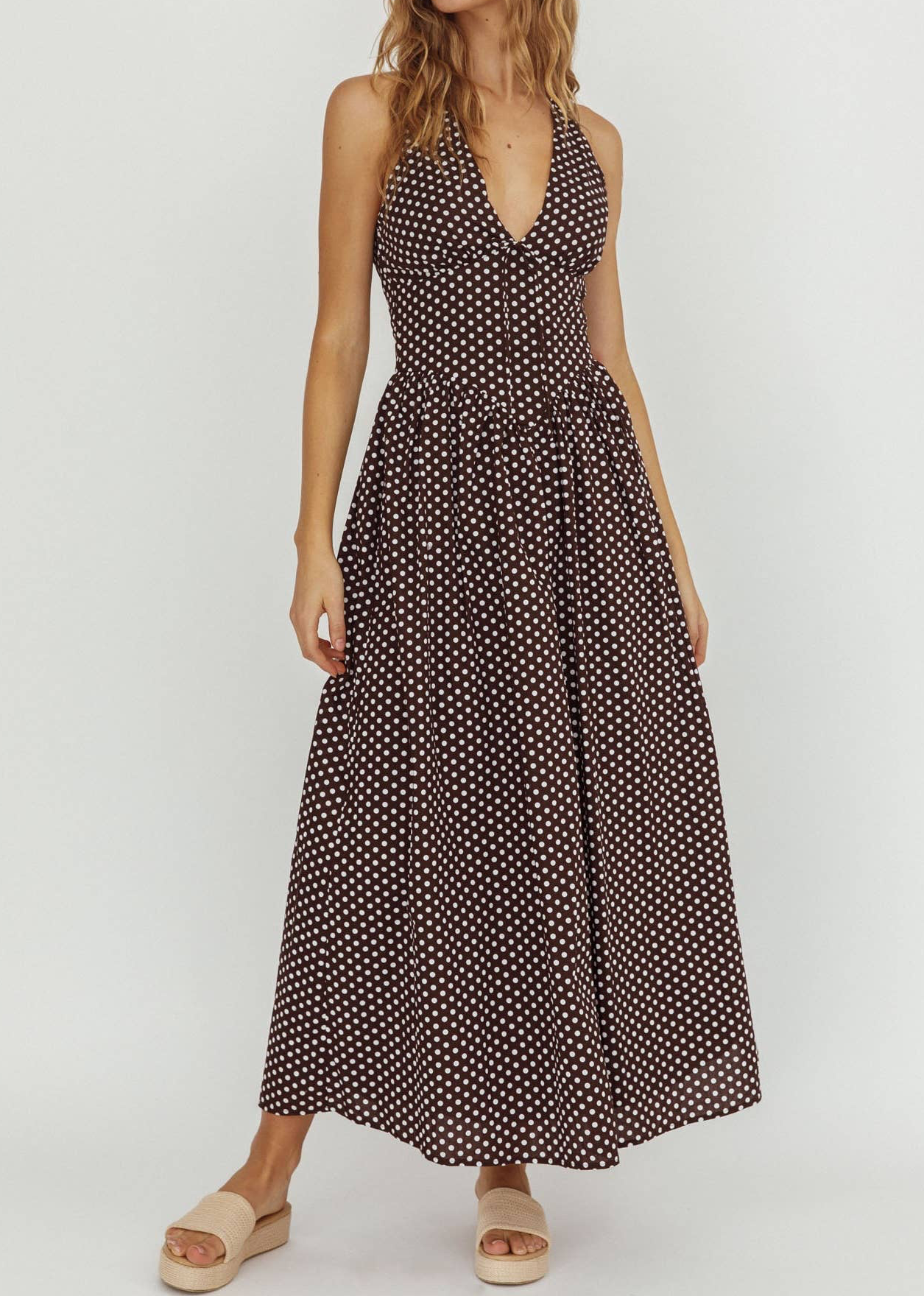 Polka Maxi Dress