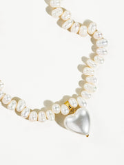Agape Pearl Heart Necklace